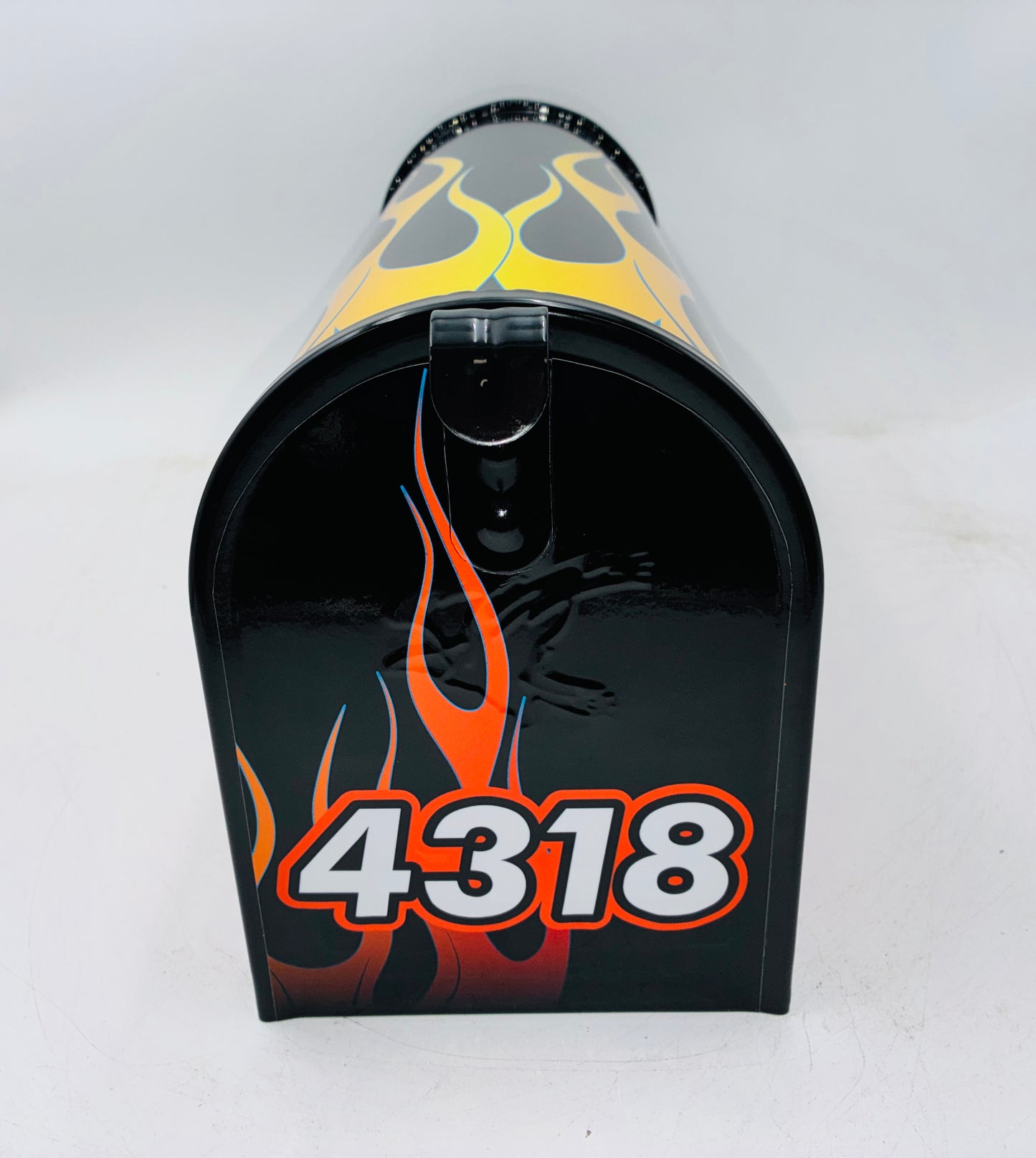 Hot Rod Flame Job Custom Mailbox | Personalized Car Enthusiast Gift