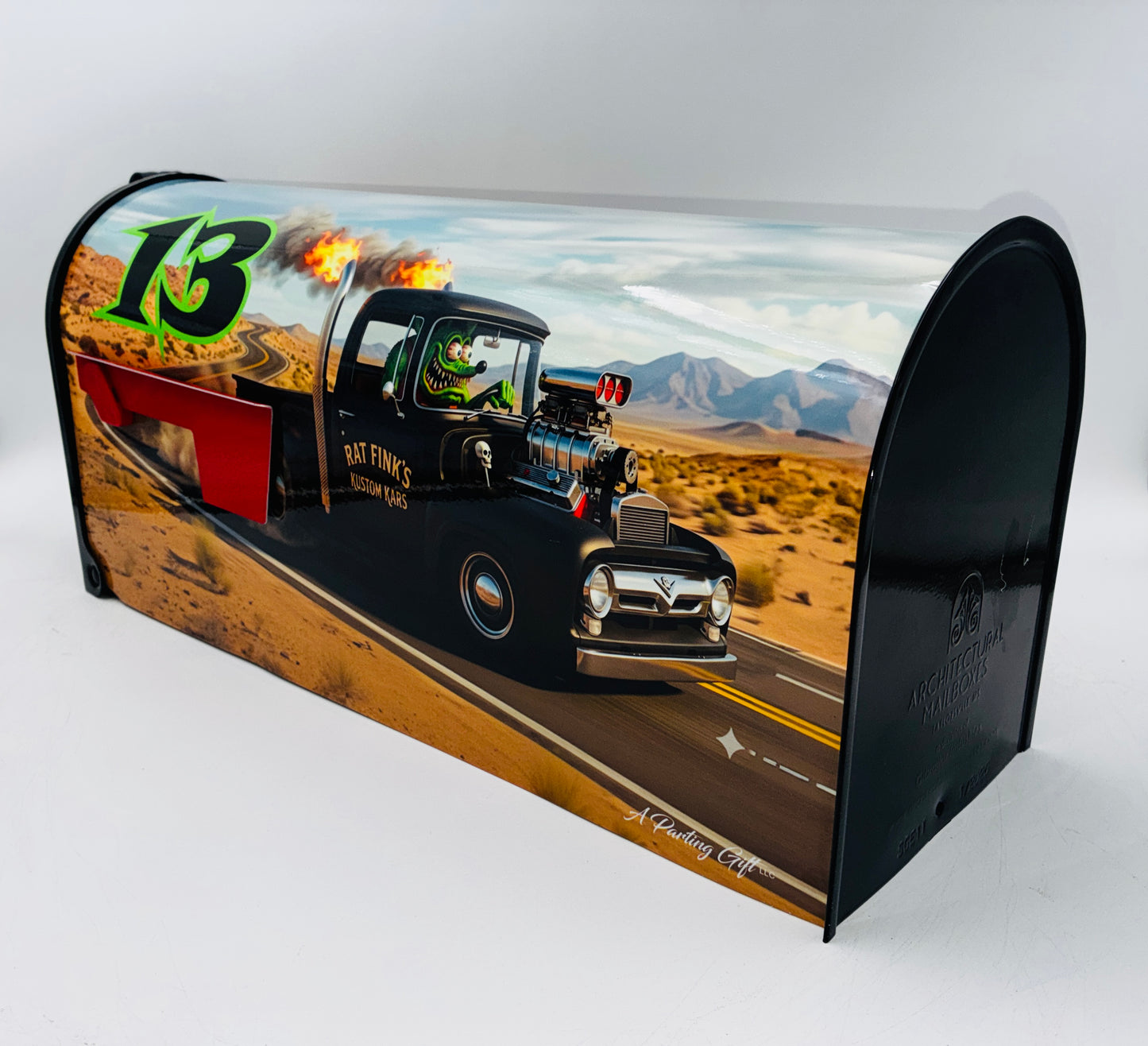 Ratfink Hotrod Mailbox Gifts for Fathers Day, Custom Gift for Mom and Dad