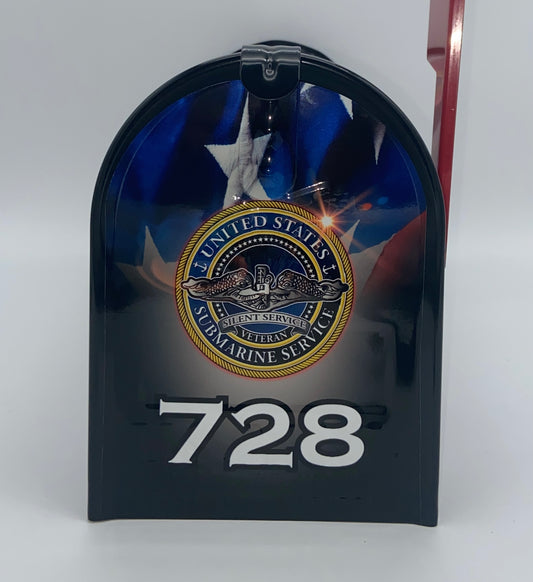 U.S. Navy Submarine Custom Mailbox, Christmas Gift for Dad