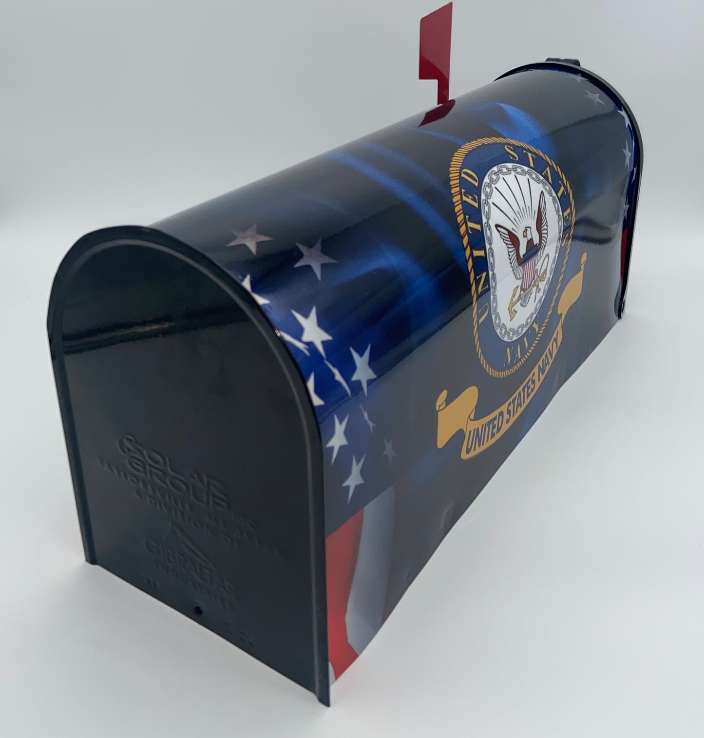 Custom Navy-Themed Patriotic Mailbox, Perfect gift for Dad