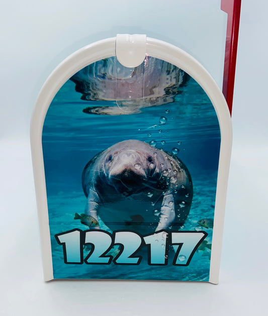 Manatee Custom mailbox, Personalized Gifts for Birthdays