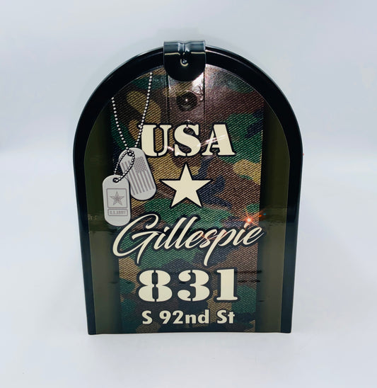 U.S. Army Veteran Truck Custom Mailbox Patriotic gift