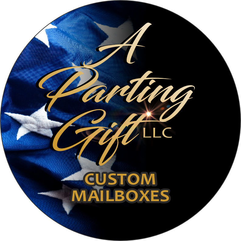 Thin Blue Line American Flag Mailbox: Gift for any occasion