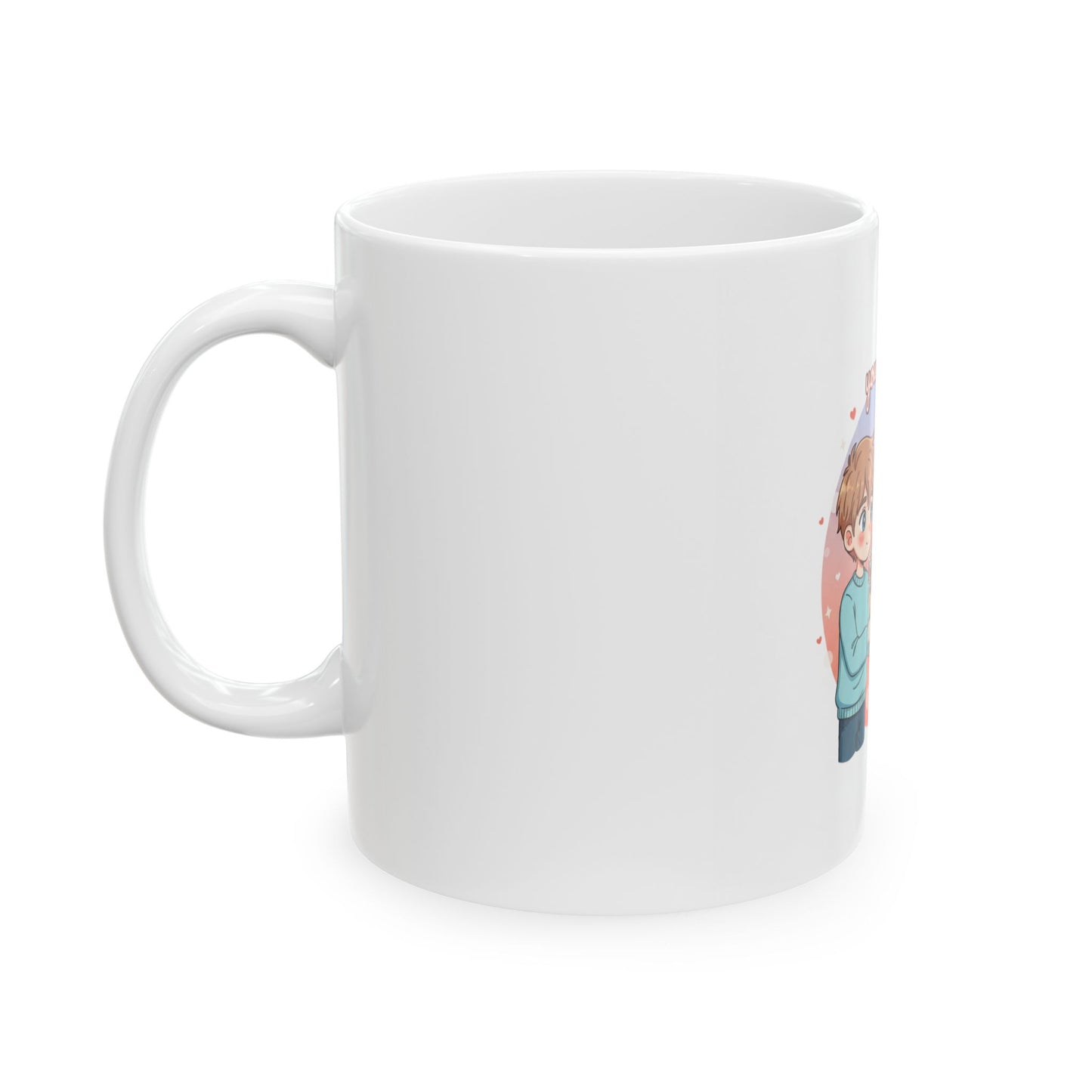 You Are My Valentine Mug | Cute Chibi Couple Valentine Ceramic Mug