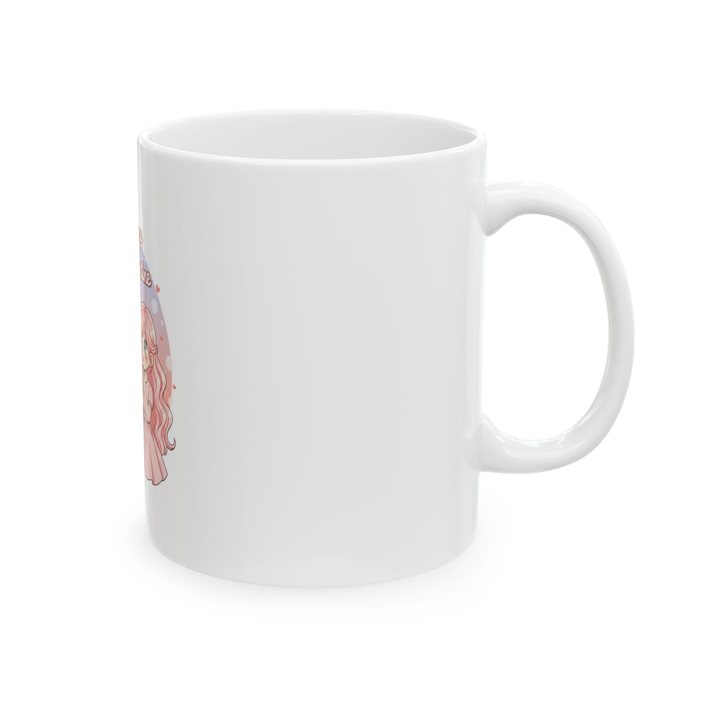 You Are My Valentine Mug | Cute Chibi Couple Valentine Ceramic Mug