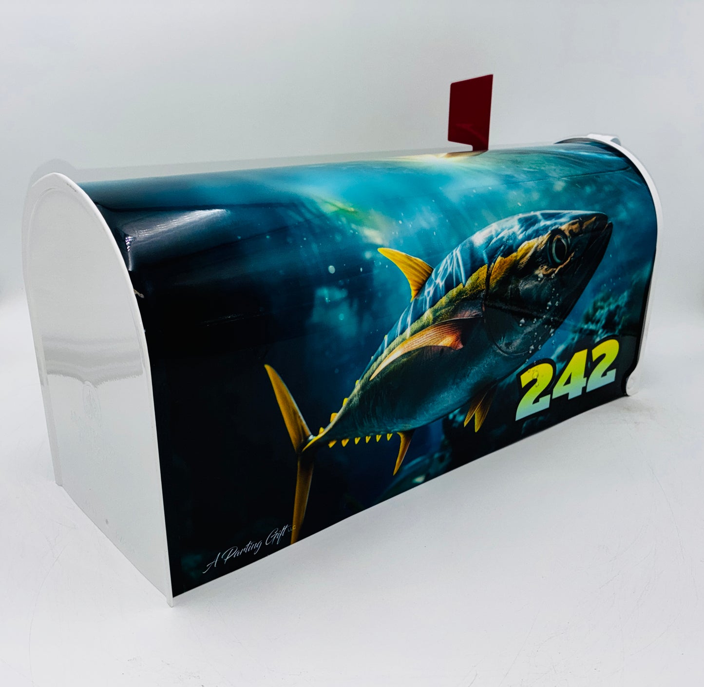Marlin with Fish Custom Mailbox Gift Idea for Beach House