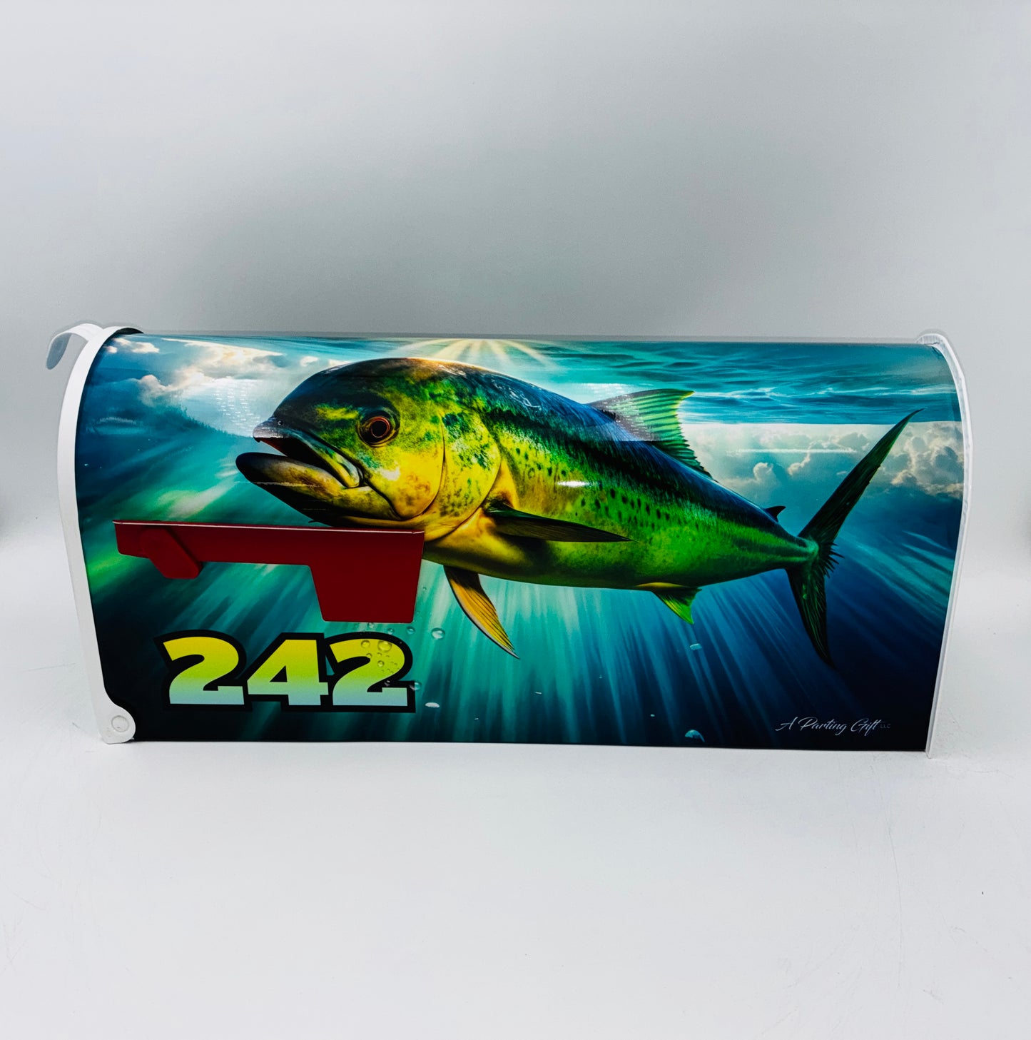 Marlin with Fish Custom Mailbox Gift Idea for Beach House