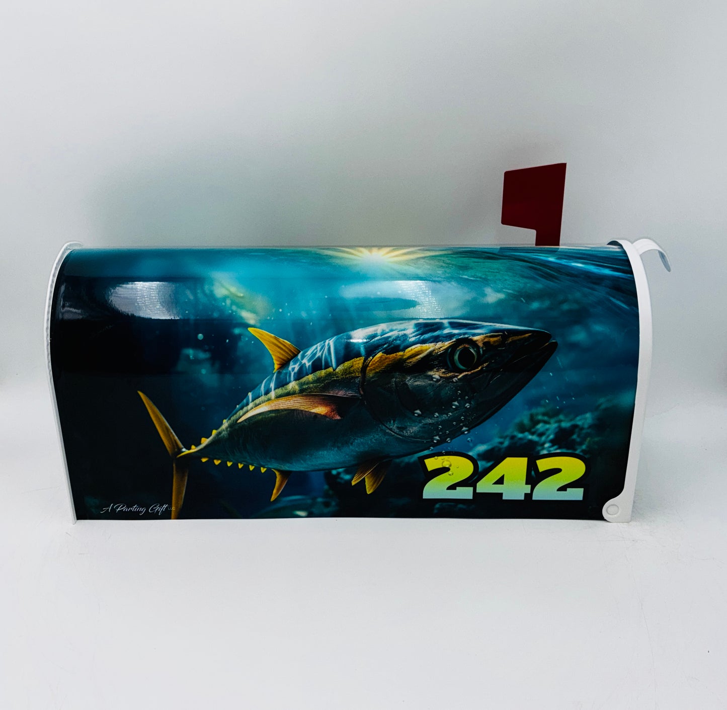 Marlin with Fish Custom Mailbox Gift Idea for Beach House