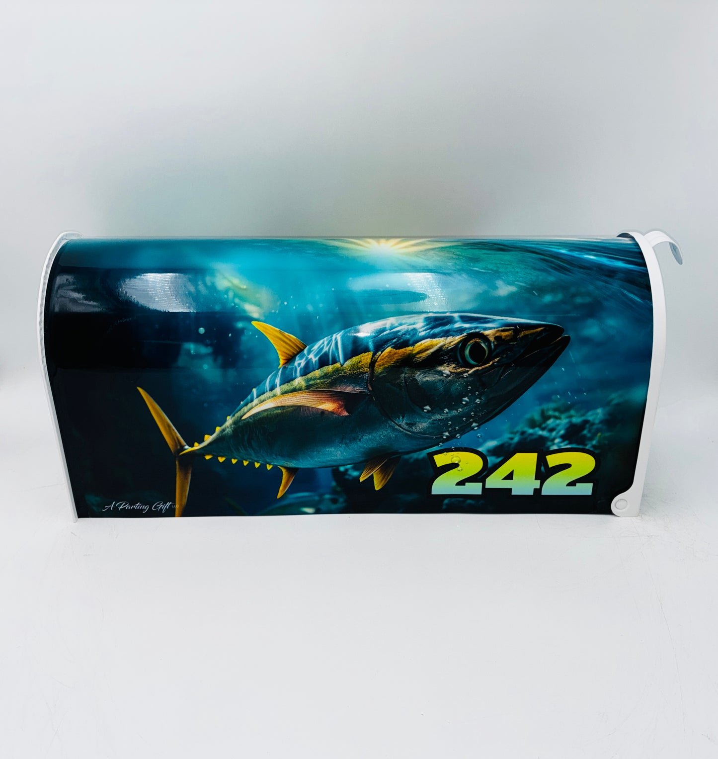Marlin with Fish Custom Mailbox Gift Idea for Beach House