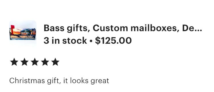 Bass Fish Mailbox is a wonderful Gift for your Grandparents