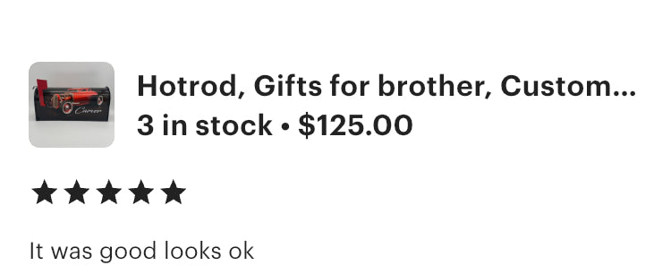 Hotrod Mailbox Gifts for Fathers Day, Custom Gift for Mom