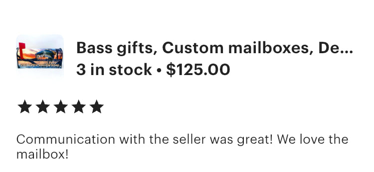 Bass Fish Mailbox is a wonderful Gift for your Grandparents