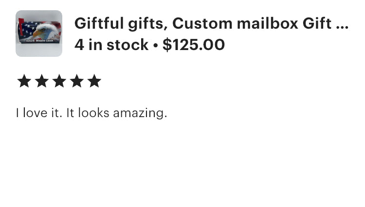 Bald Eagle Custom mailbox: Gift for Mom and Dad