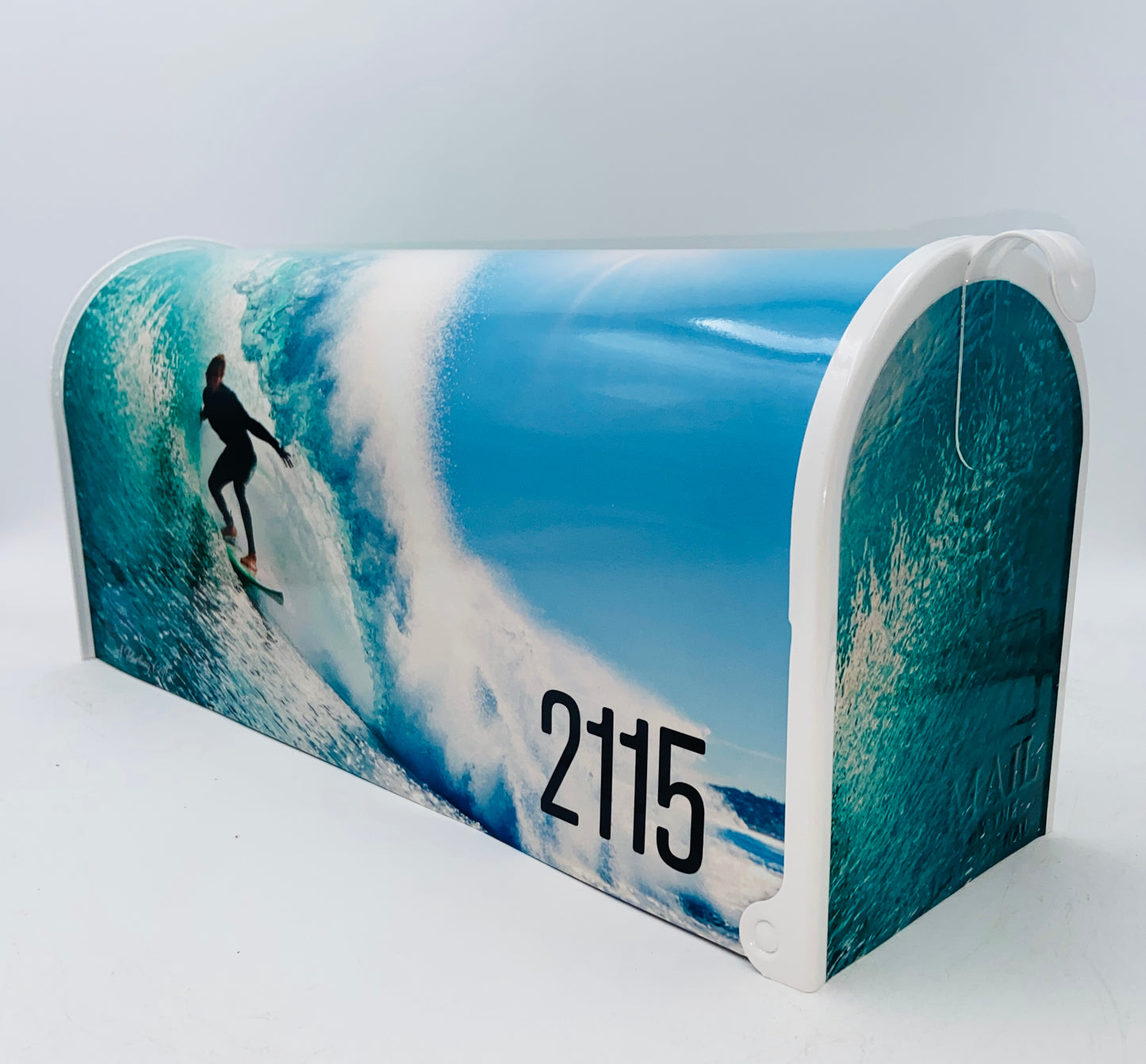 Surfing Custom Mailbox, Beach Decor Freedom Gift