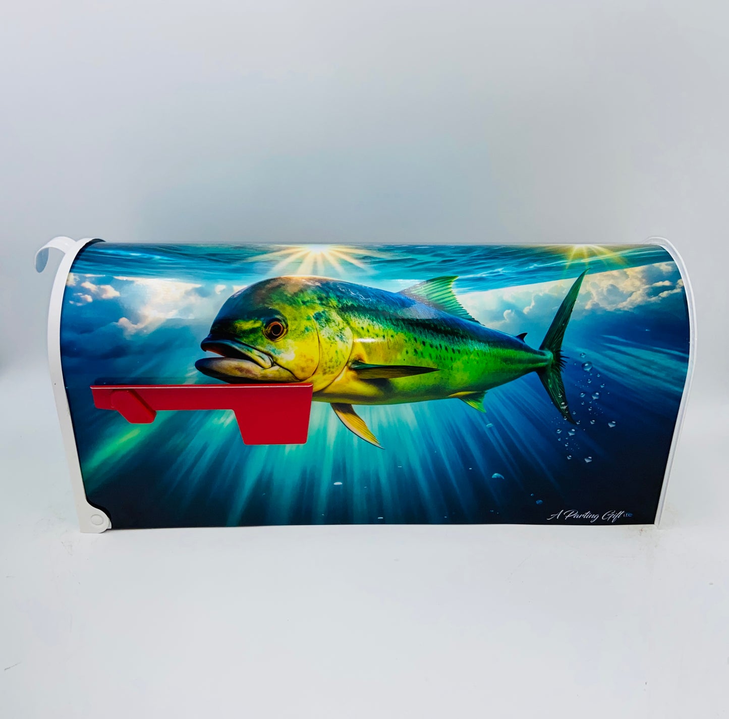 Marlin with Fish Custom Mailbox Gift Idea for Beach House