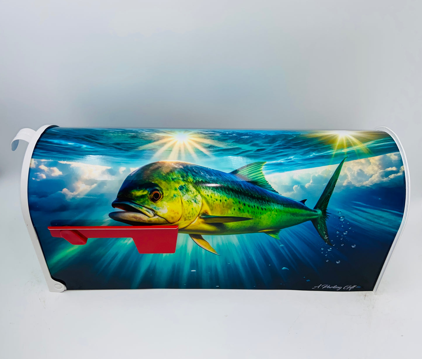 Marlin with Fish Custom Mailbox Gift Idea for Beach House