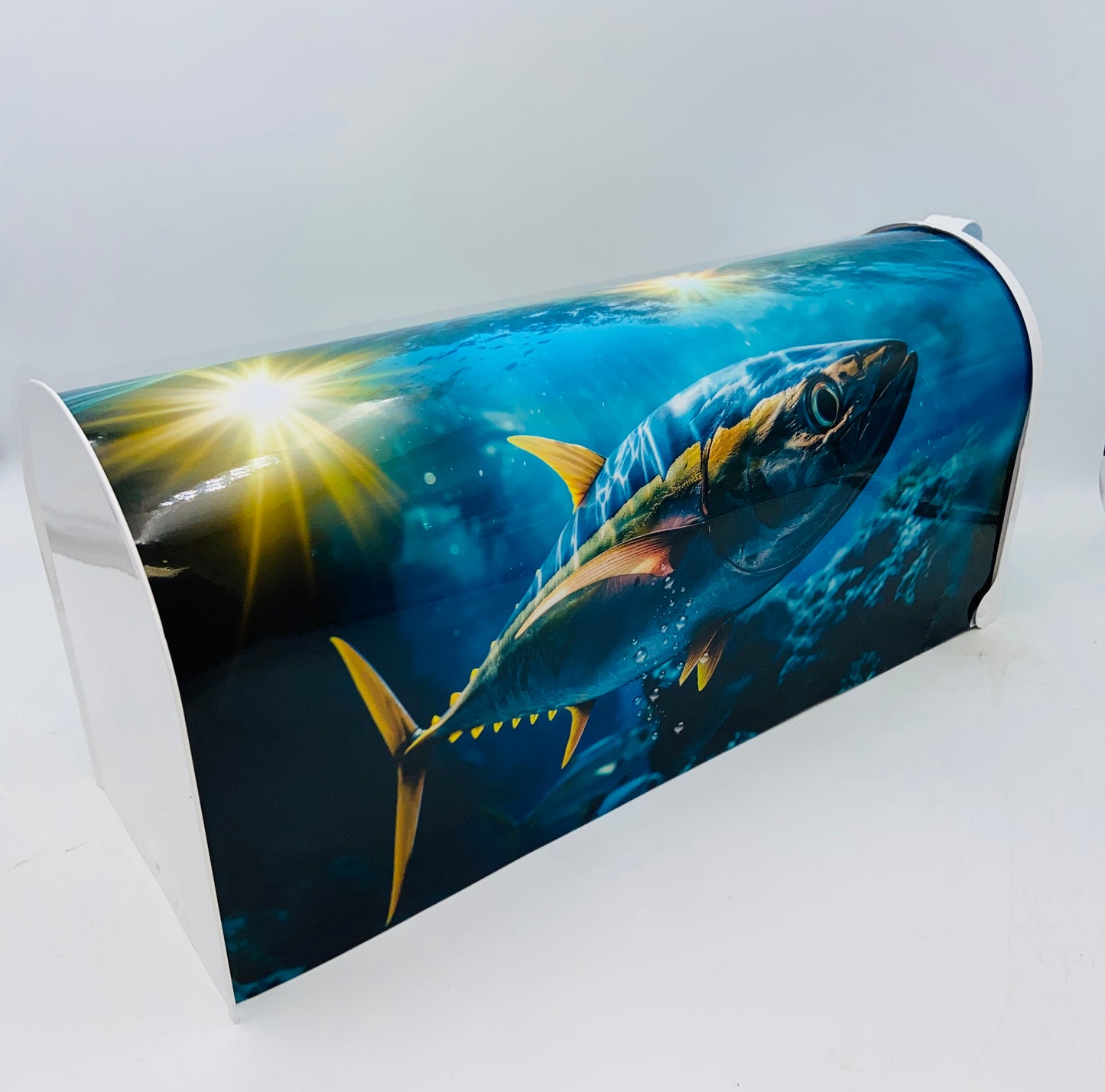 Marlin with Fish Custom Mailbox Gift Idea for Beach House