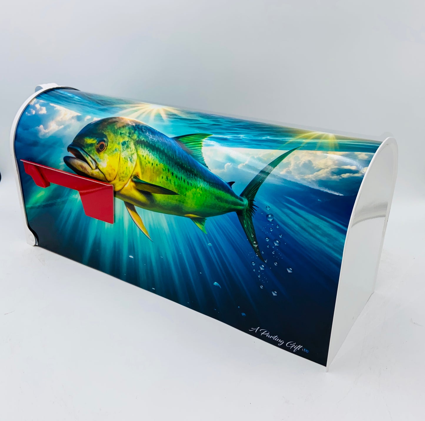 Marlin with Fish Custom Mailbox Gift Idea for Beach House