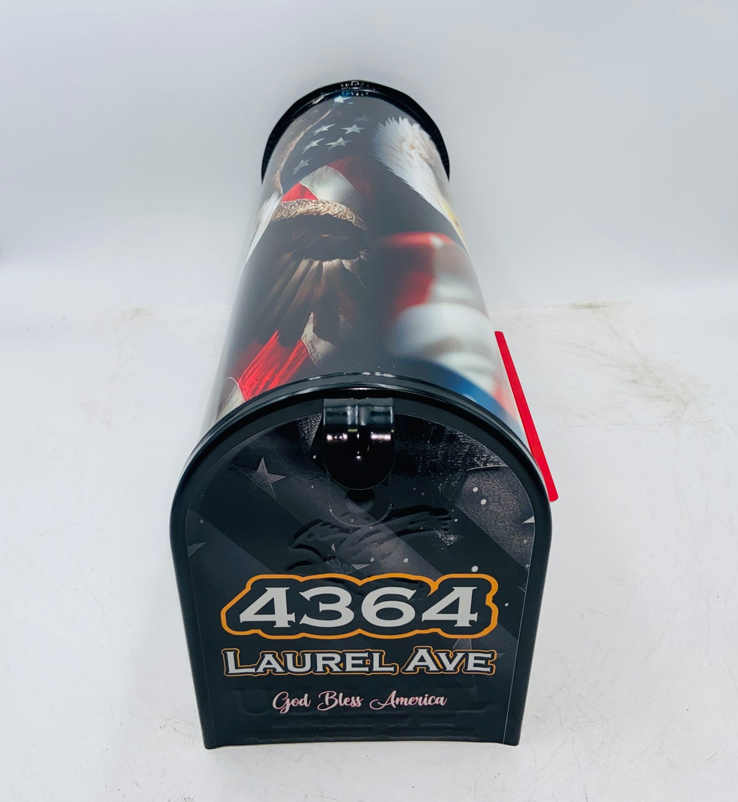 Patriotic Custom mailbox with bald eagle and American Flag: Christmas Gift