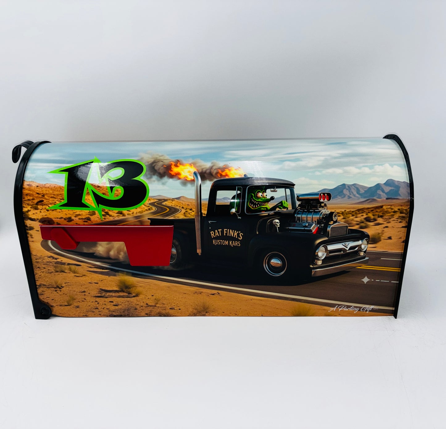 Ratfink Hotrod Mailbox Gifts for Fathers Day, Custom Gift for Mom and Dad