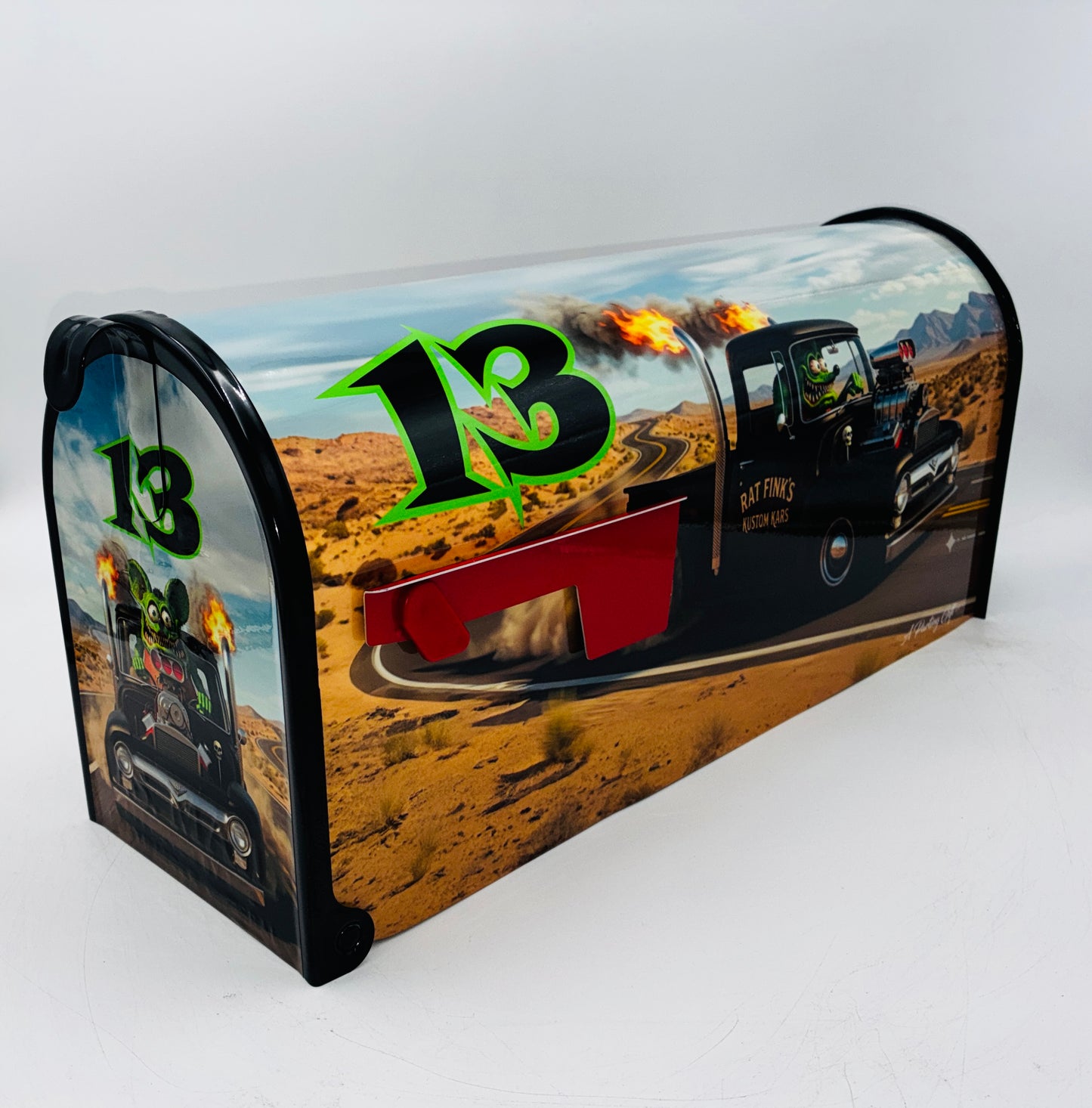 Ratfink Hotrod Mailbox Gifts for Fathers Day, Custom Gift for Mom and Dad