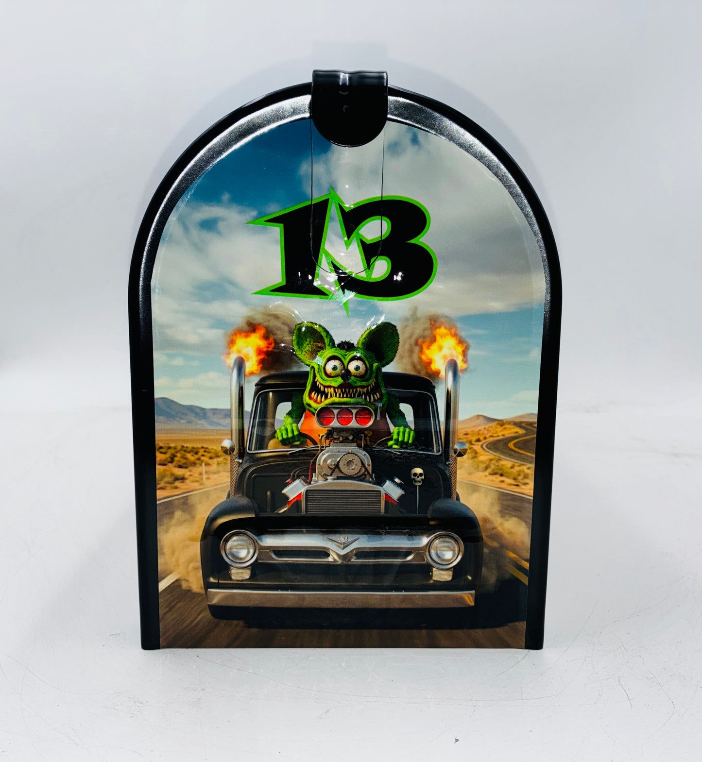 Ratfink Hotrod Mailbox Gifts for Fathers Day, Custom Gift for Mom and Dad