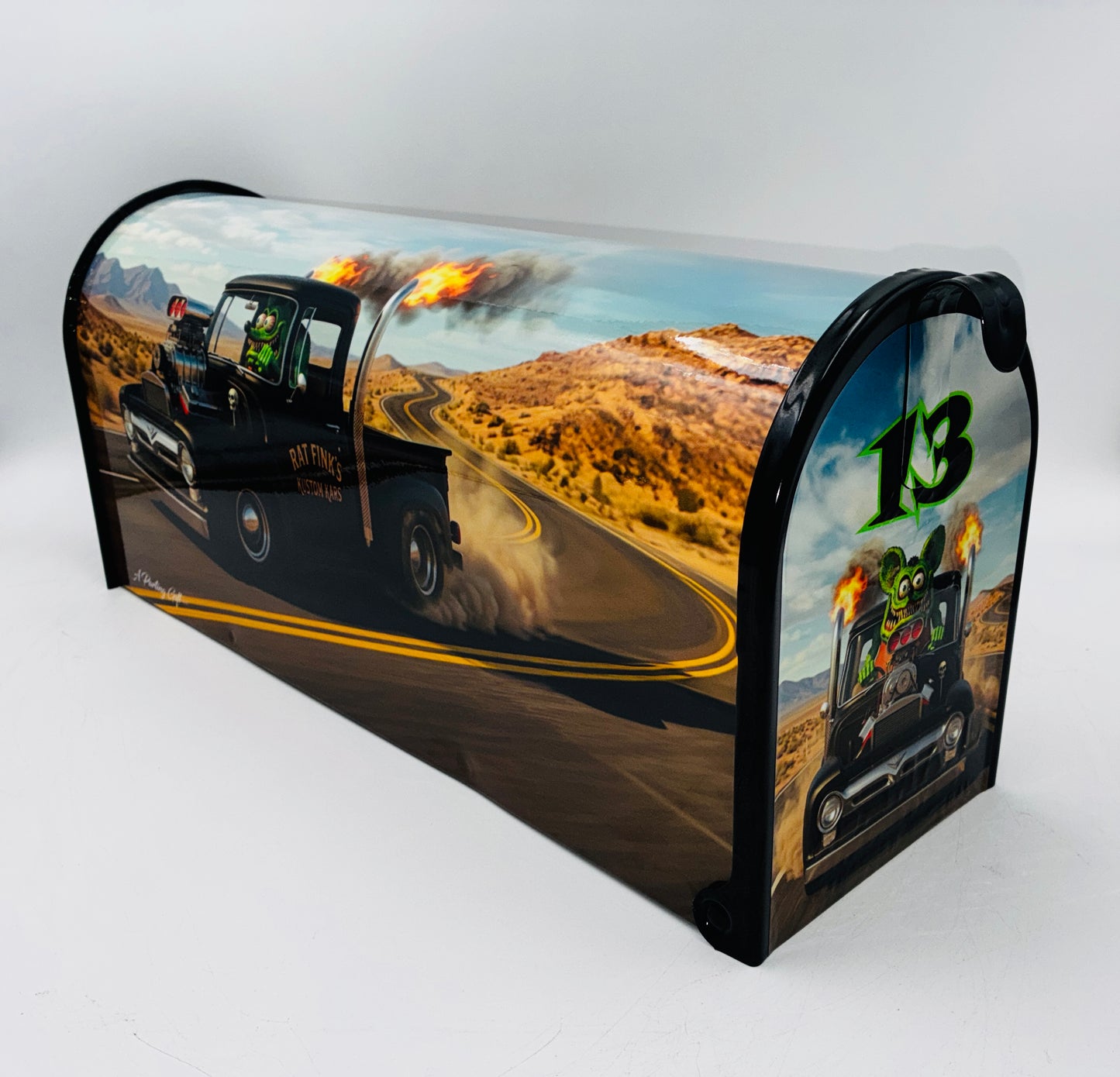 Ratfink Hotrod Mailbox Gifts for Fathers Day, Custom Gift for Mom and Dad