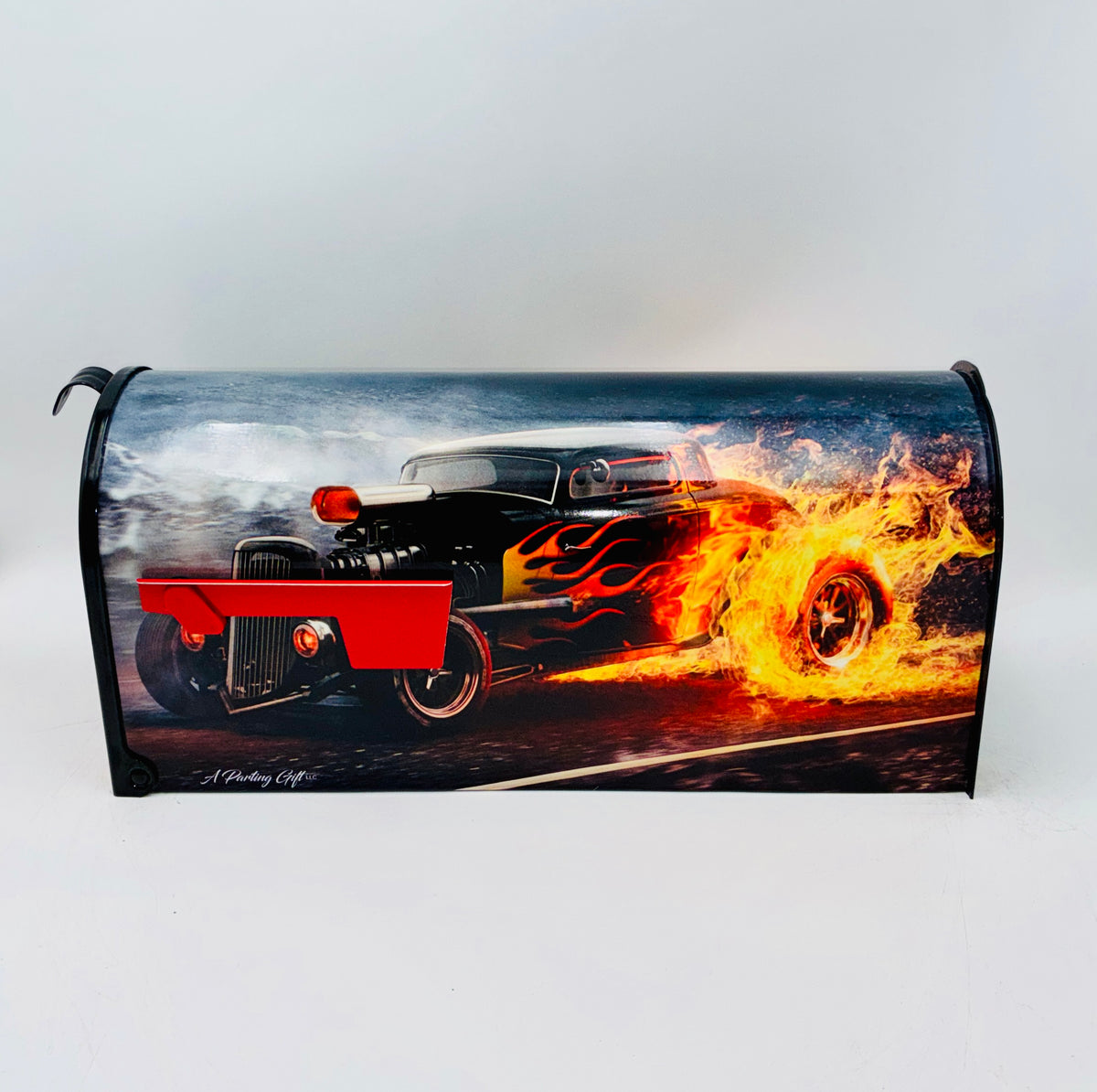 Hot Rod Burnout Custom Mailbox