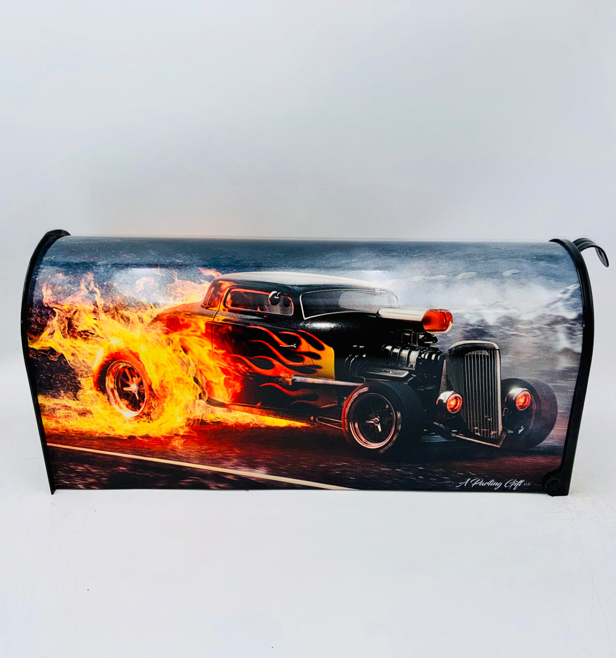 Hot Rod Burnout Custom Mailbox