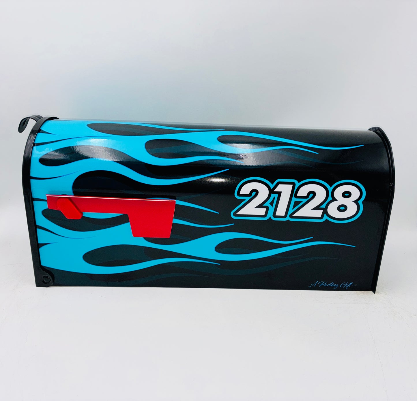 Hot Rod Flame Job Custom Mailbox | Personalized Car Enthusiast Gift