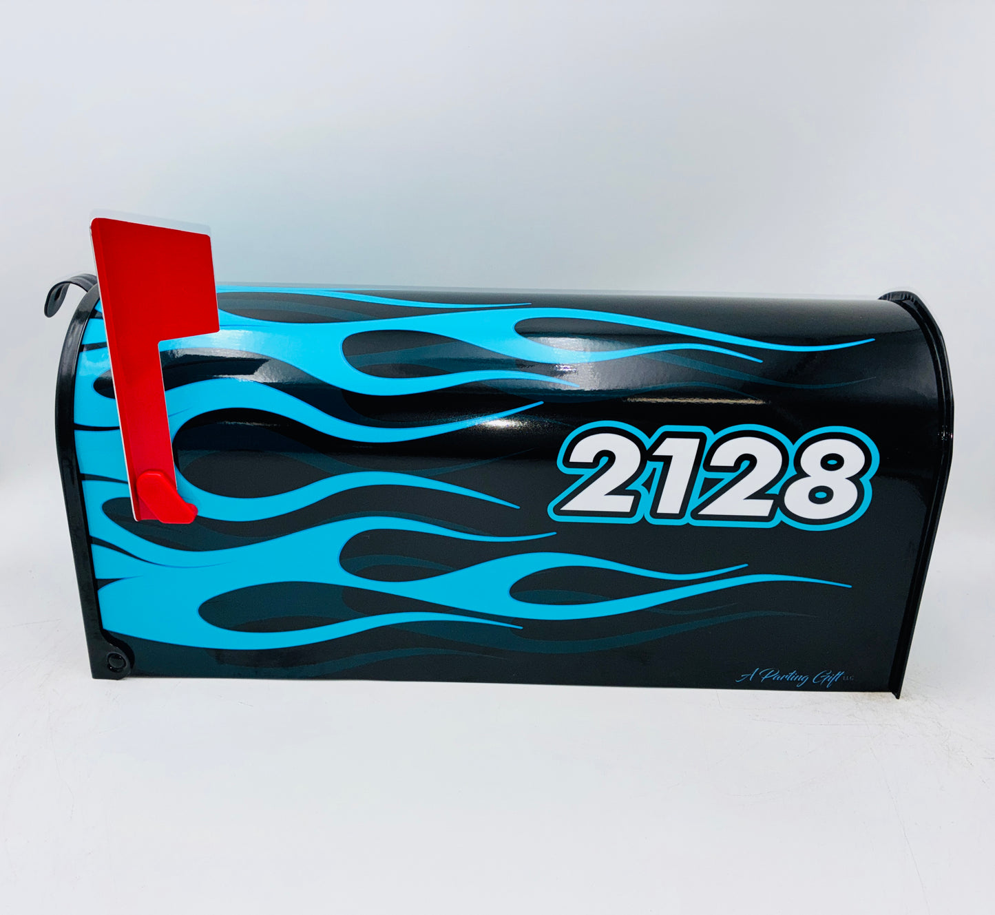 Hot Rod Flame Job Custom Mailbox | Personalized Car Enthusiast Gift