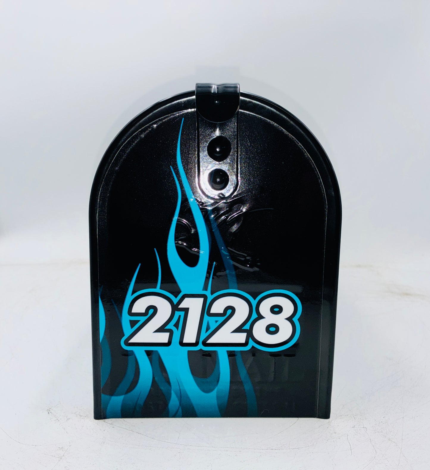 Hot Rod Flame Job Custom Mailbox | Personalized Car Enthusiast Gift