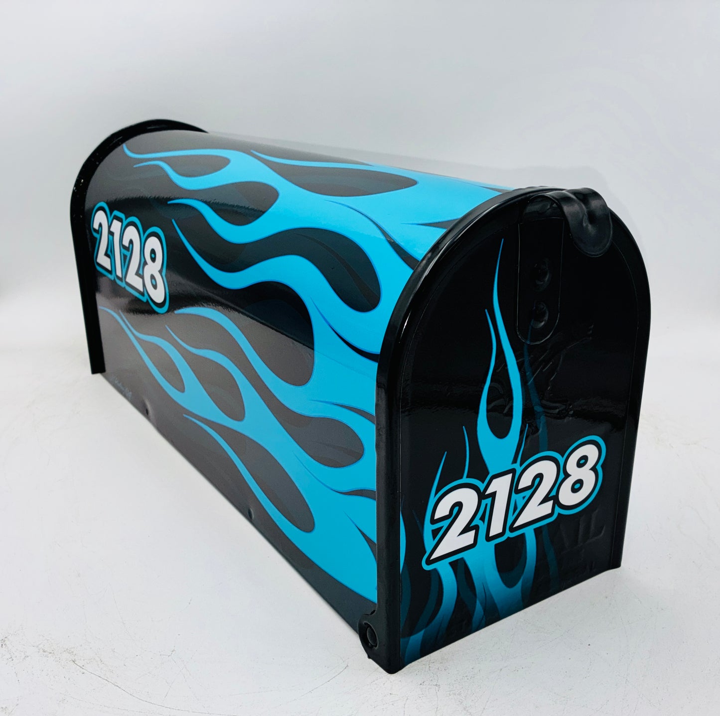 Hot Rod Flame Job Custom Mailbox | Personalized Car Enthusiast Gift