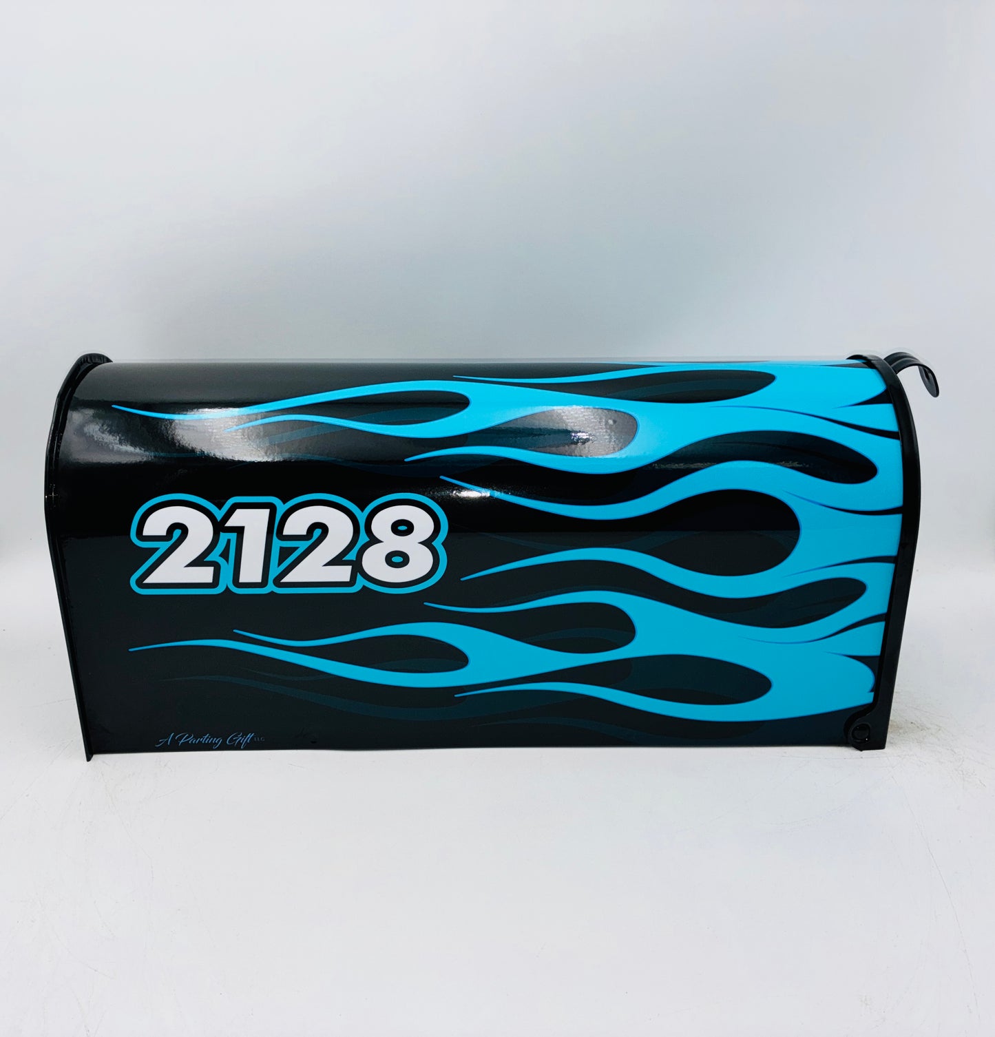 Hot Rod Flame Job Custom Mailbox | Personalized Car Enthusiast Gift