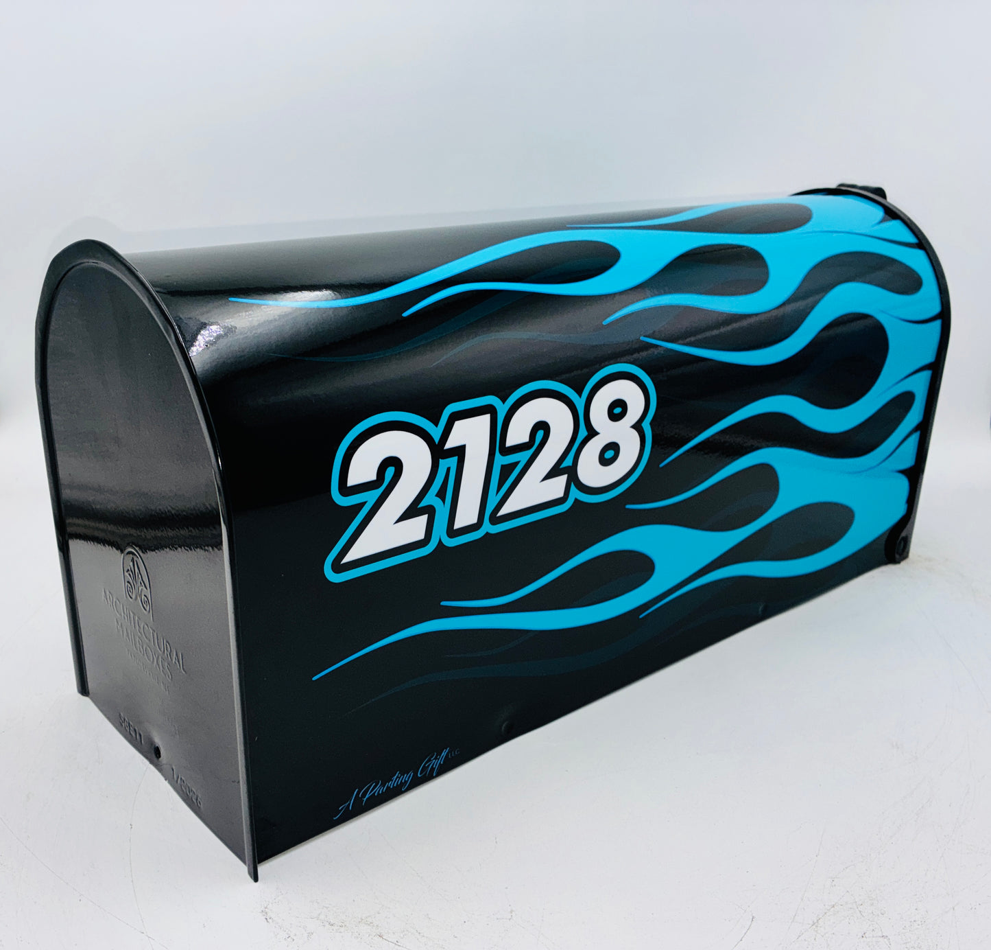 Hot Rod Flame Job Custom Mailbox | Personalized Car Enthusiast Gift