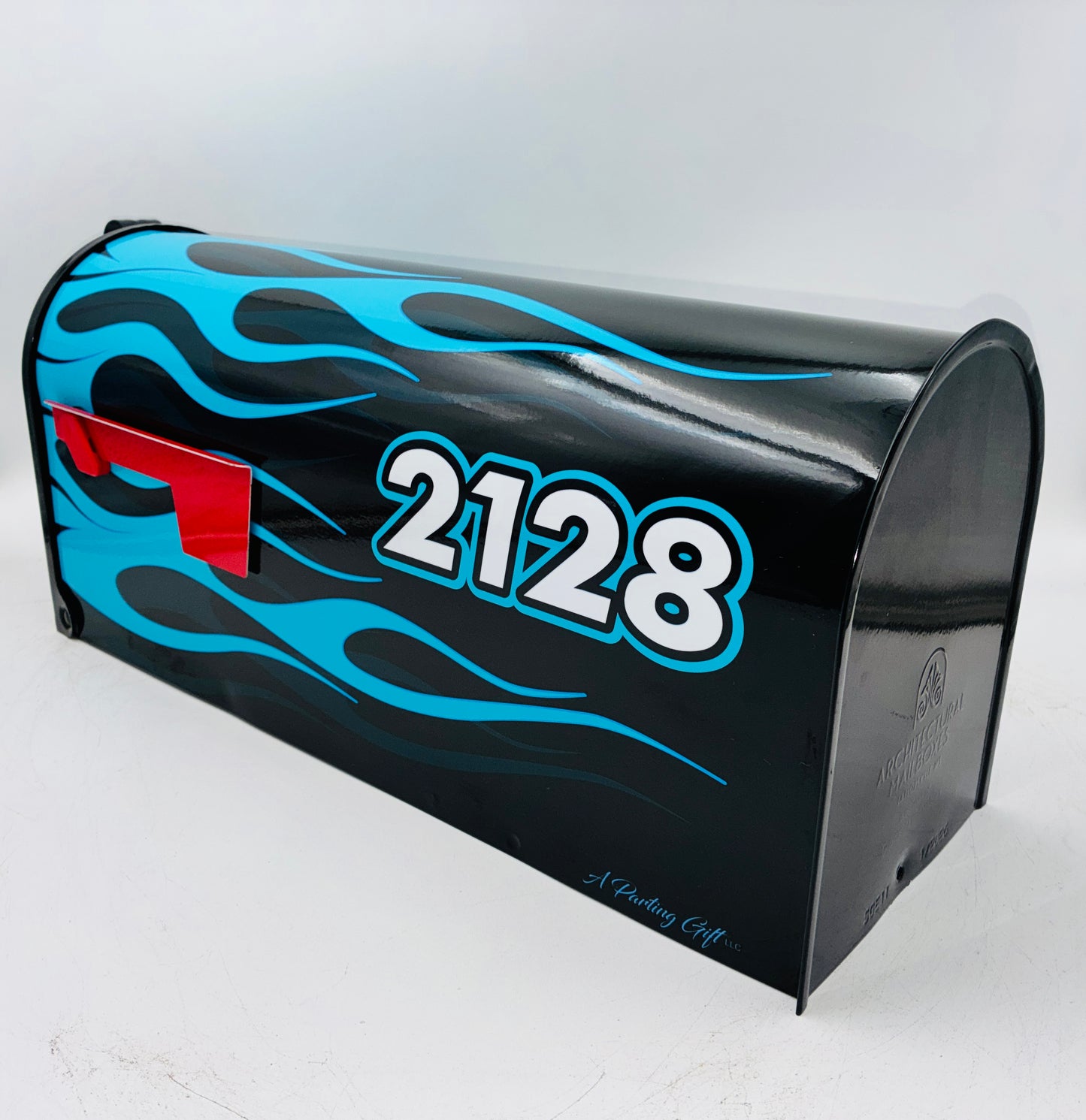Hot Rod Flame Job Custom Mailbox | Personalized Car Enthusiast Gift