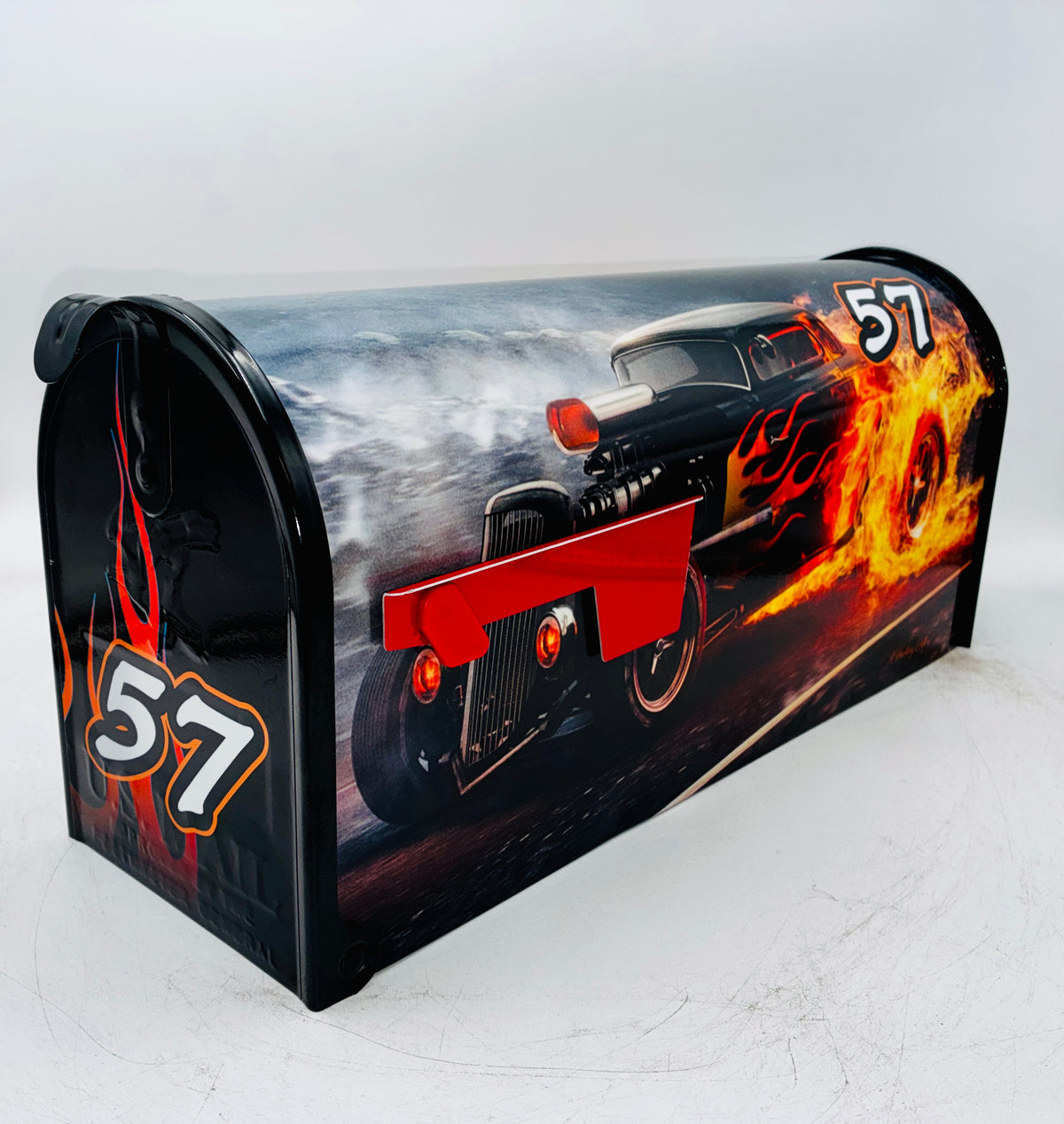 Hot Rod Burnout Custom Mailbox