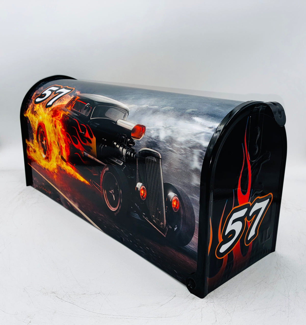 Hot Rod Burnout Custom Mailbox