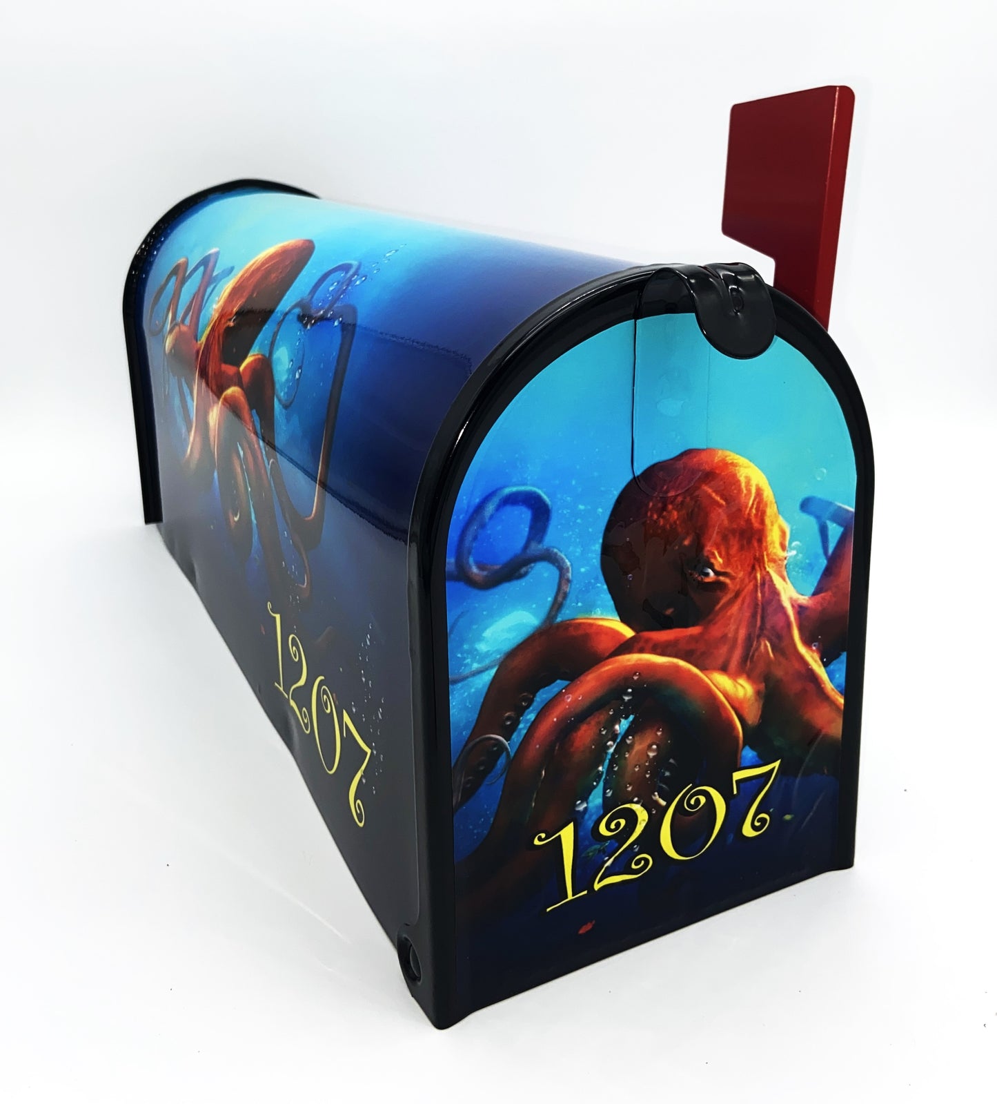 Octopus custom mailbox, Beach design gifts for Mom and Dad