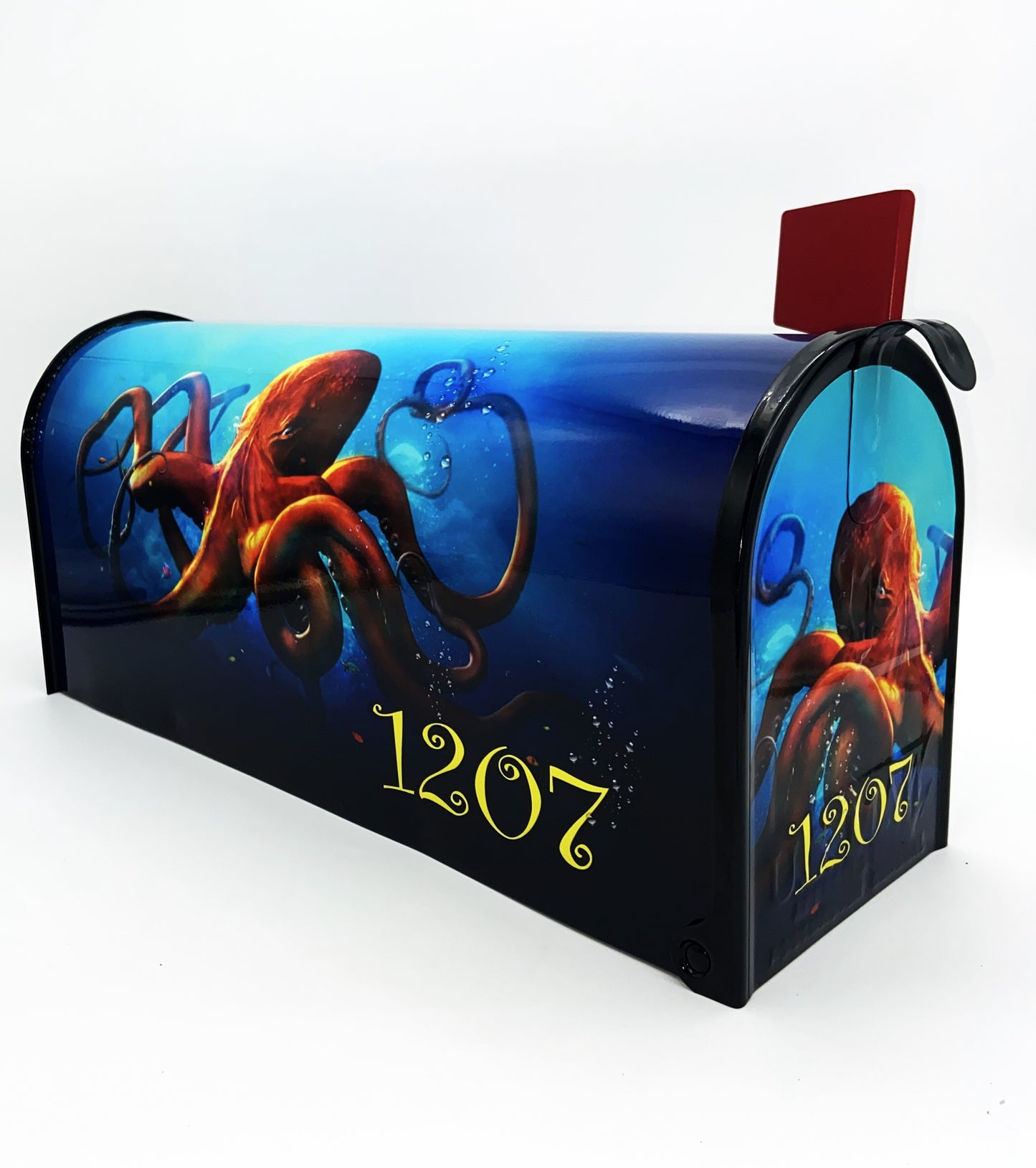 Octopus custom mailbox, Beach design gifts for Mom and Dad