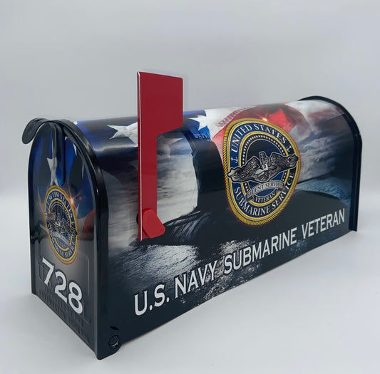 U.S. Navy Submarine Custom Mailbox, Christmas Gift for Dad