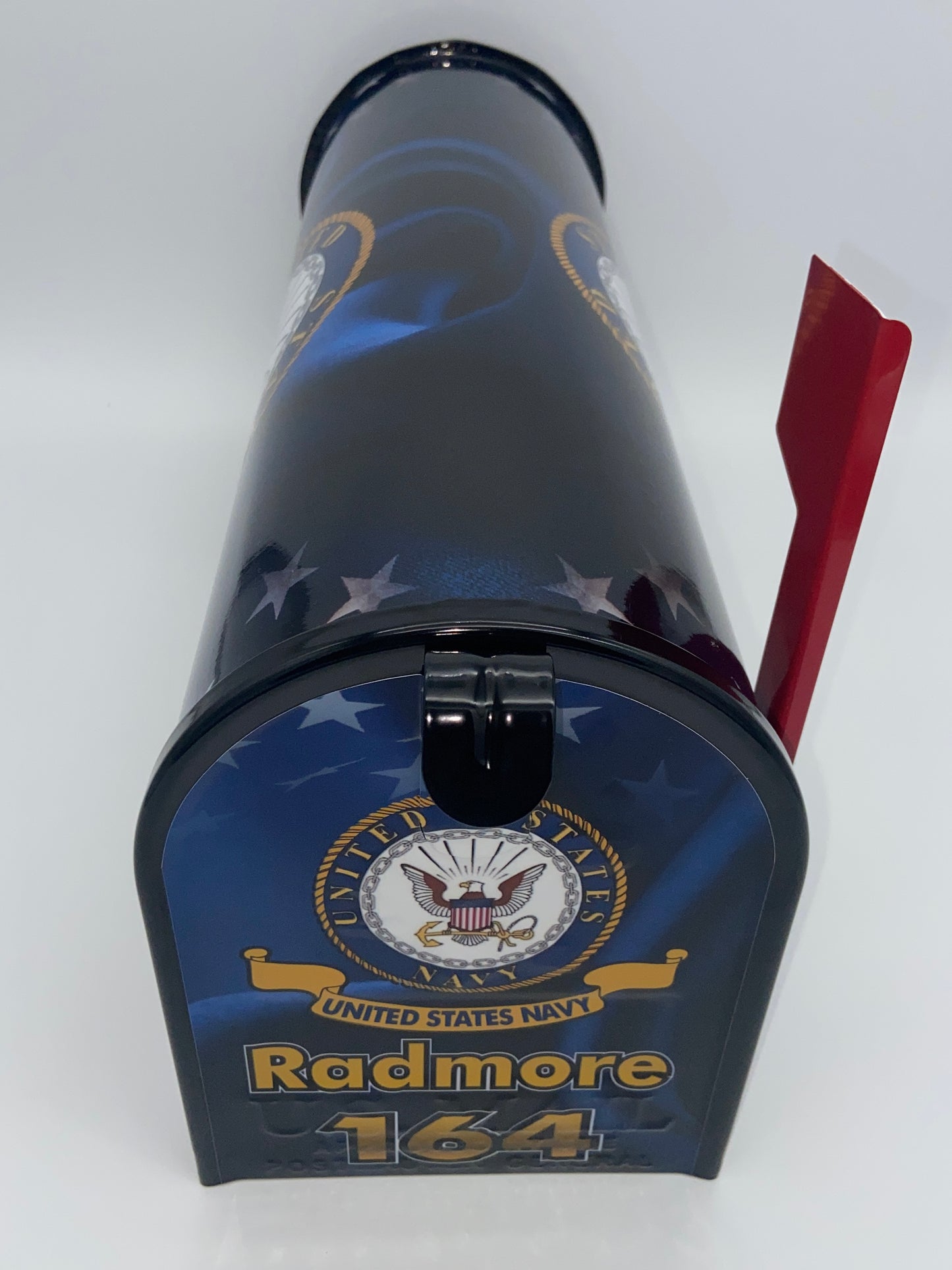 Custom Navy-Themed Patriotic Mailbox, Perfect gift for Dad
