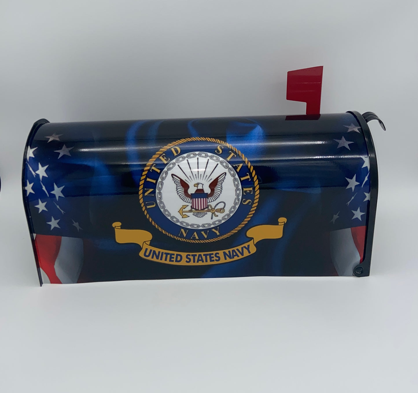 Custom Navy-Themed Patriotic Mailbox, Perfect gift for Dad