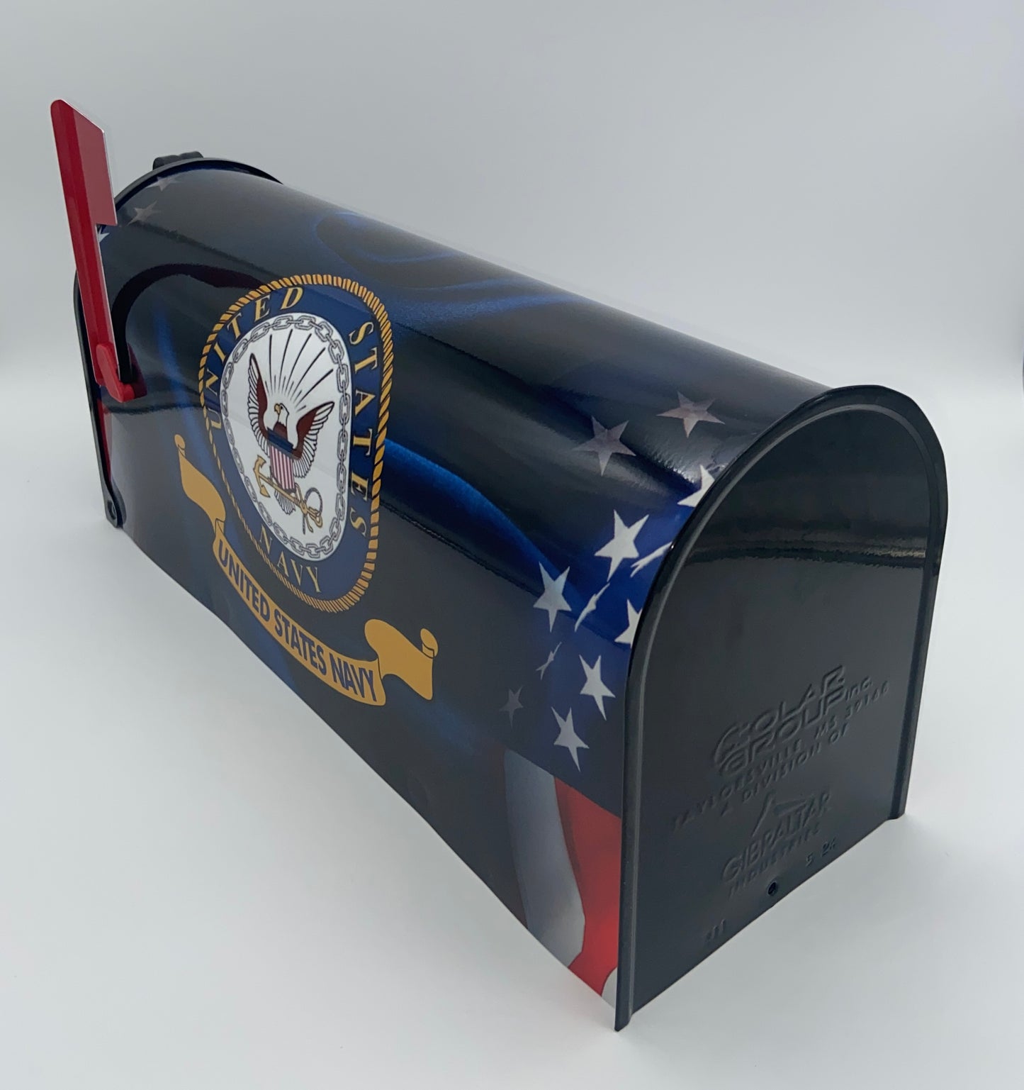 Custom Navy-Themed Patriotic Mailbox, Perfect gift for Dad