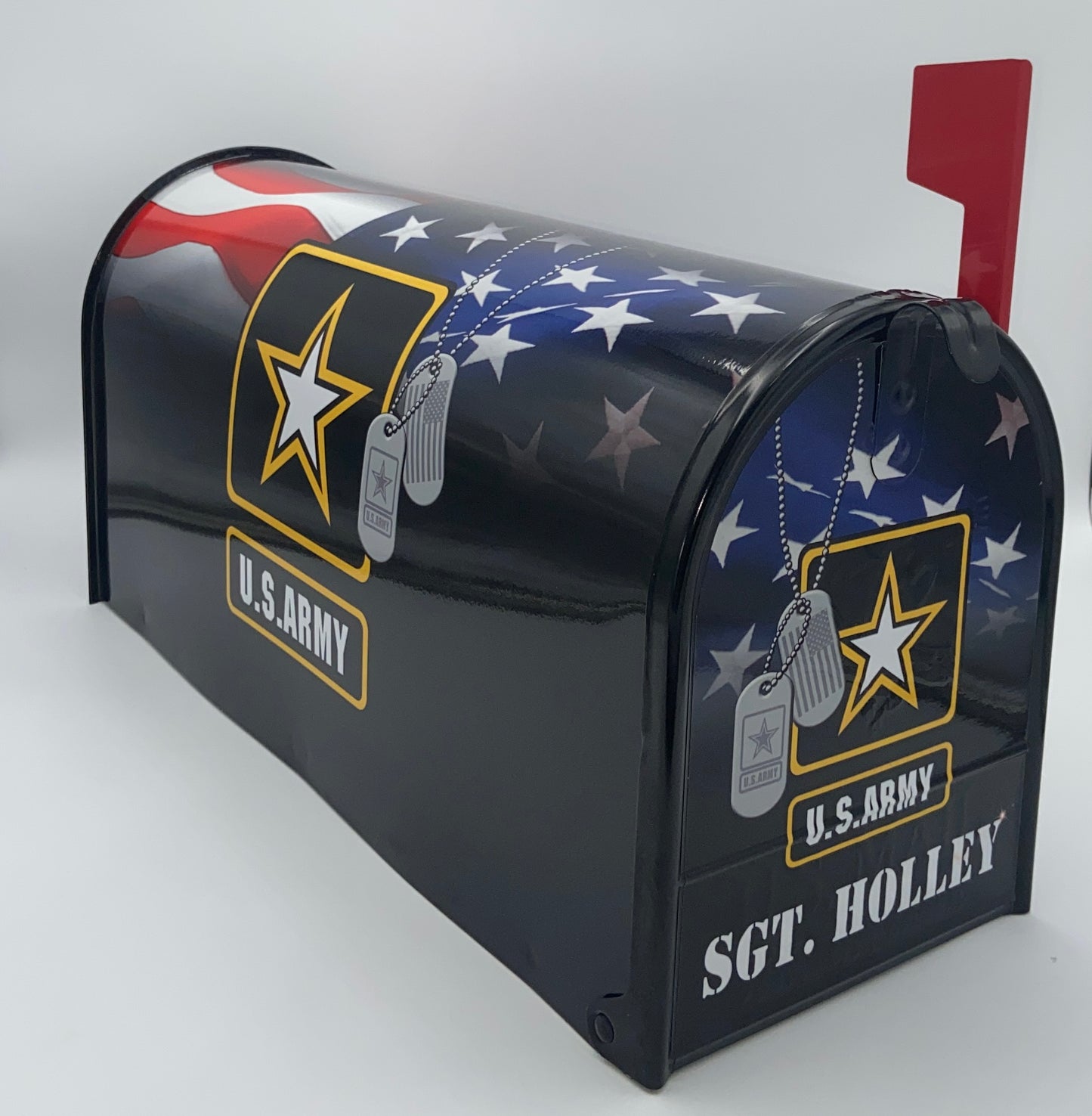 Customized mailbox, Gift for grandparents, Army Gift