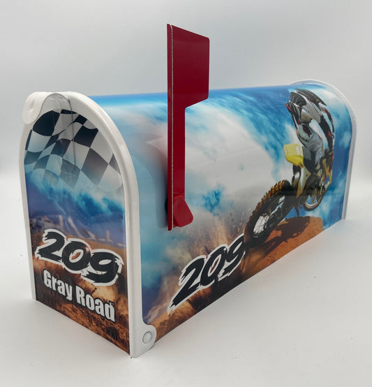 Custom Dirt Bike mailbox, Action Packed Gift