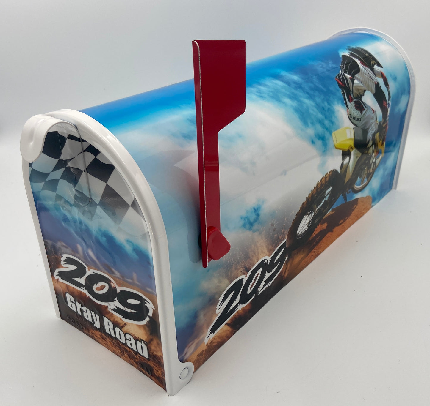 Custom Dirt Bike mailbox, Action Packed Gift