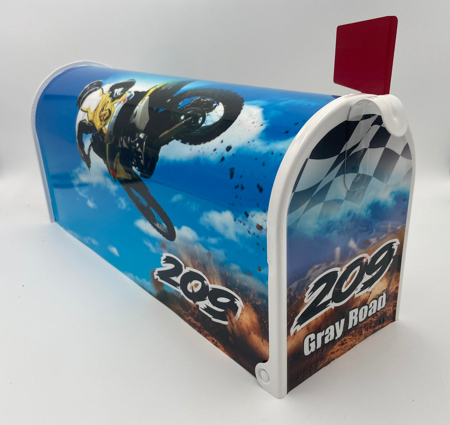 Custom Dirt Bike mailbox, Action Packed Gift
