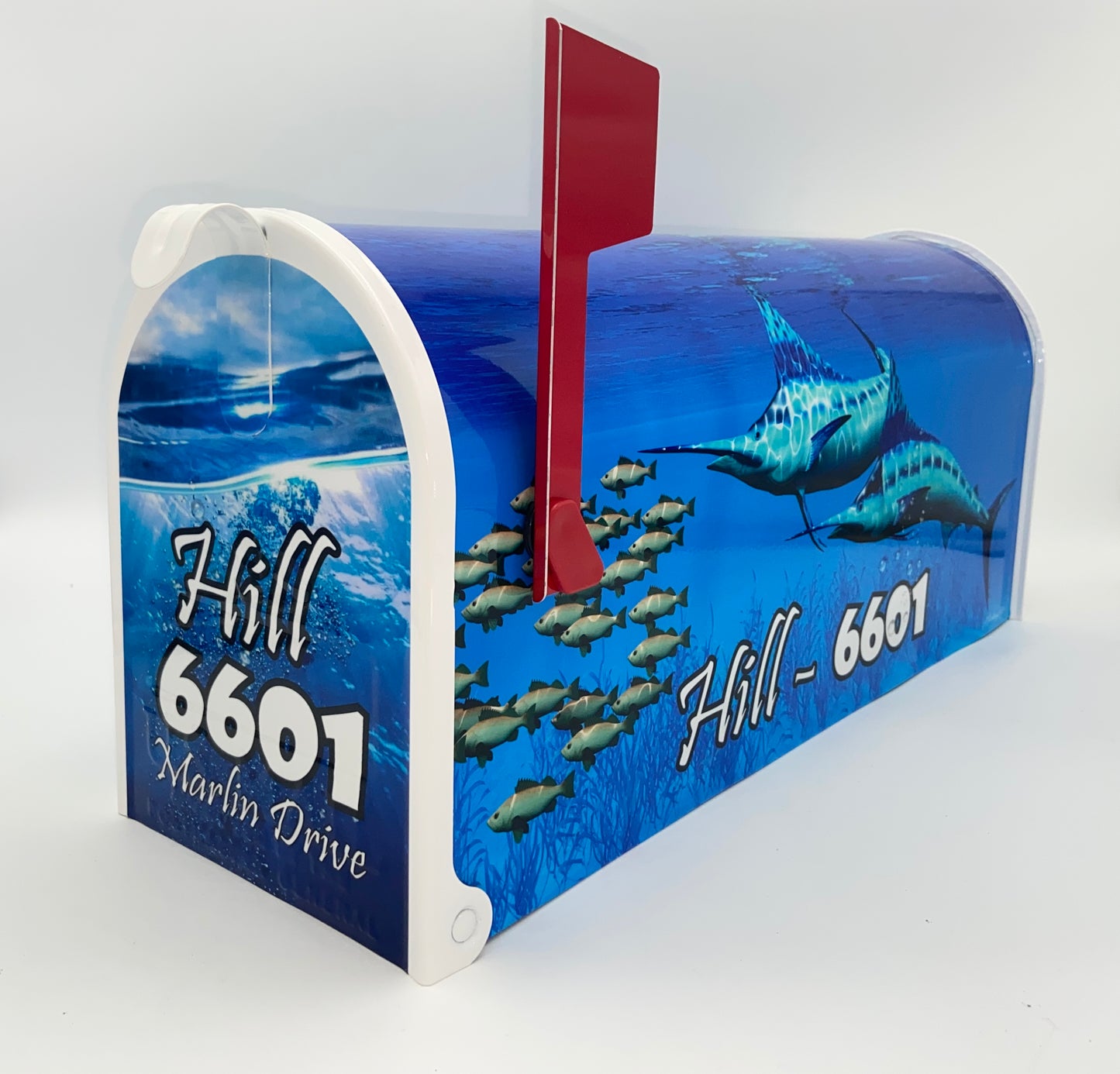 Swordfish Marlin Fishing Custom Mailbox Gift Idea