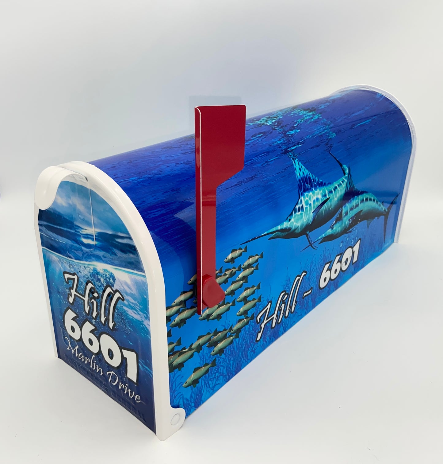 Swordfish Marlin Fishing Custom Mailbox Gift Idea